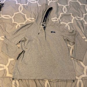 LL Bean hooded pull over